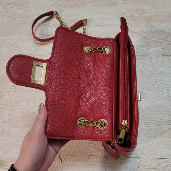 LTL London Valentina Handbag-Red - Picture 3 of 9
